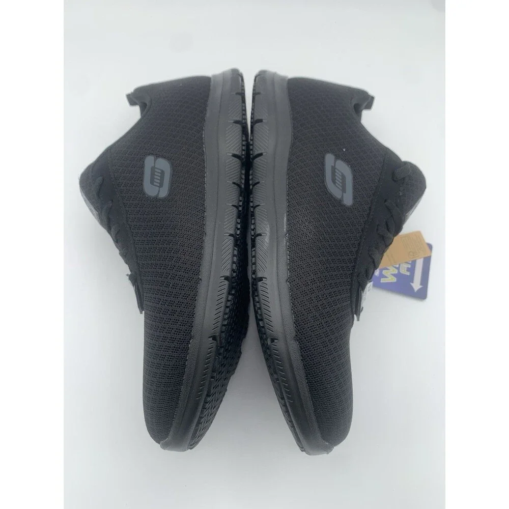 Sketchers Work Slip Resistant Shoes Wide Fit Memory Foam Black Women's Size 10